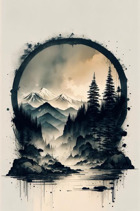 Ink scenery | 水墨山水版本v1.0 (ID: 83390)