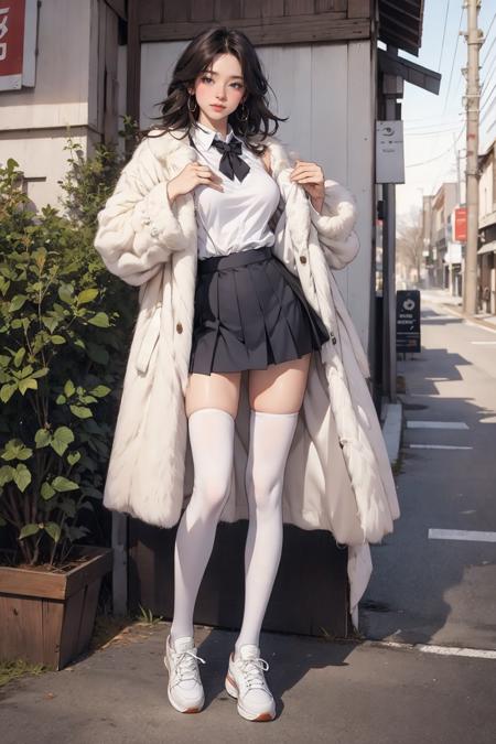 fur coat set版本white fur coat (ID: 319038)