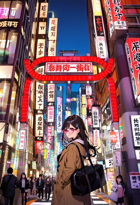 歌舞伎町1番街アーチ Kabukicho 1st Avenue Arch SDXL版本SDXL_V1 (ID: 408101)