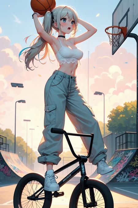 girl like basketball bmxbike