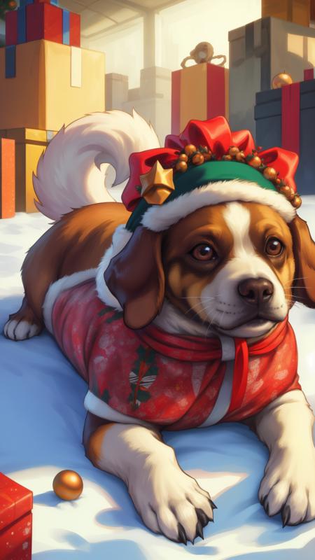 ? Wrapped In Christmas Paper Concept - Christmas Style [SD1.5] ?