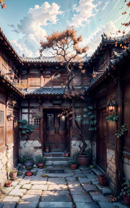 Ancient Chinese Scenery Background XL