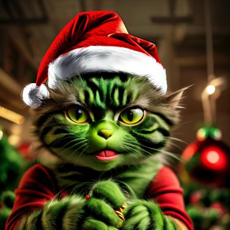 ChristmasGrinchCatLora