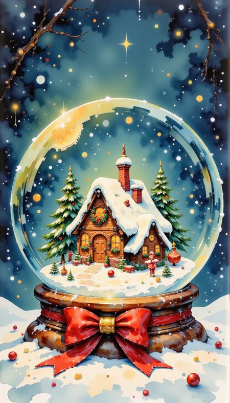[Pinkie] - Retro Christmas Watercolor? - [Flux]