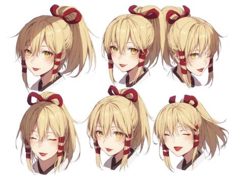 Expression Anime Character Sheet / PONY DIFFUSION