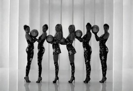 Focus - Group of Woman holding Spheres