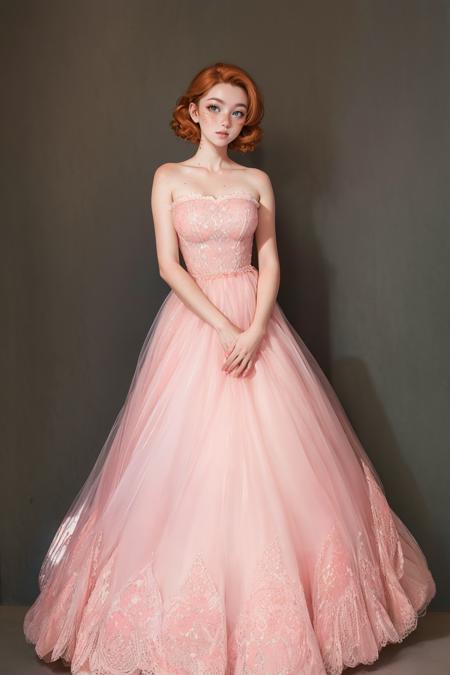 Strapless Pink Gown