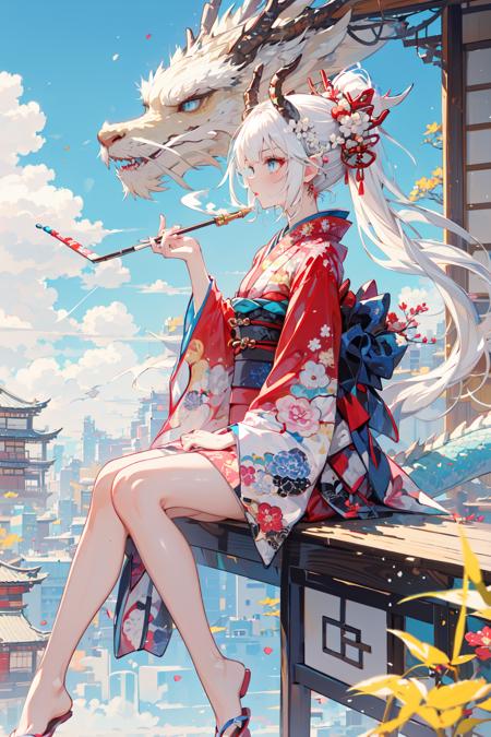 龙年立绘/Dragon and girl