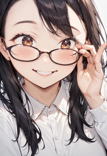 oval cell frame glasses2 SDXL