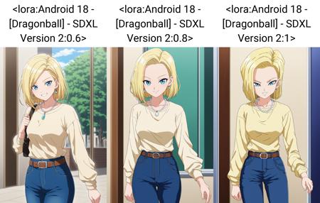Android 18 - Dragon Ball Z / Super - SDXL / PONY / SD15 - UPDATE