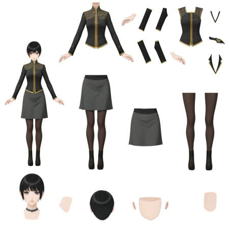 Vtuber - LIVE2D  Split Model 虚拟主播 VTuber - Virtual YouTuber【皮套噩梦】