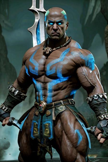 Kotal Kahn MK11 Bald Version