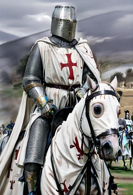Riding horse with Caparison