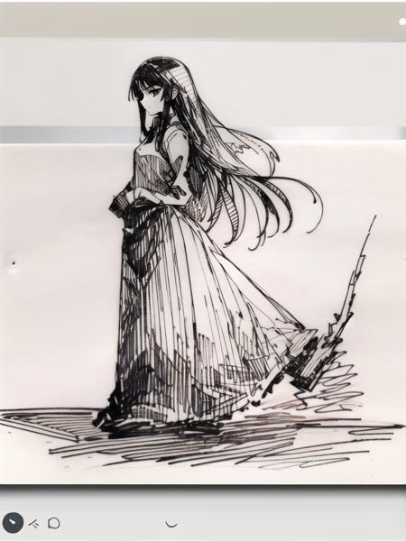 线条速写风格 ｜ pen sketch style