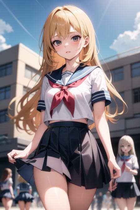 School gate background