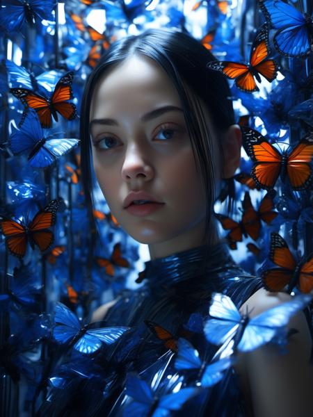 Blue_butterfly_SDXL 蓝色幻蝶
