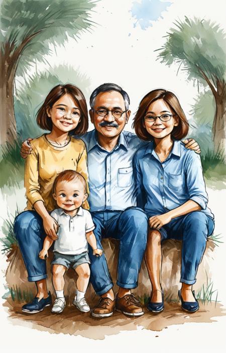 A painting style that combines blue and white colors - tangbohu [SDXL] 26