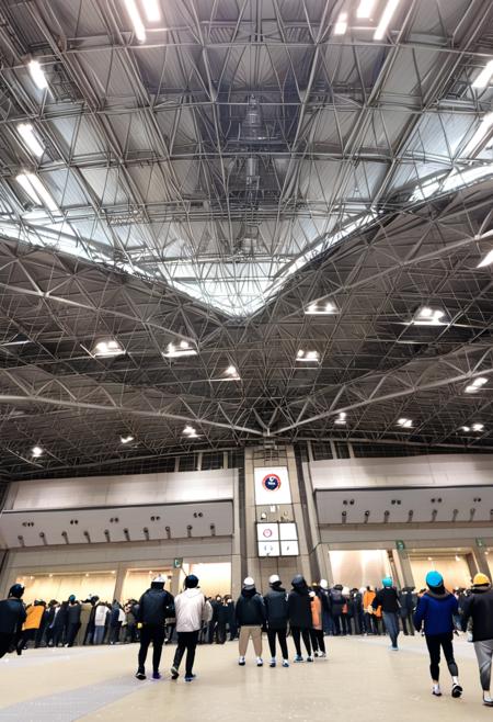 東京ビッグサイト東展示場  / TokyoBigSight EASTHALL indoors SDXL