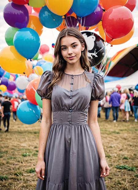 Ruffled Dress / Classic Style XL