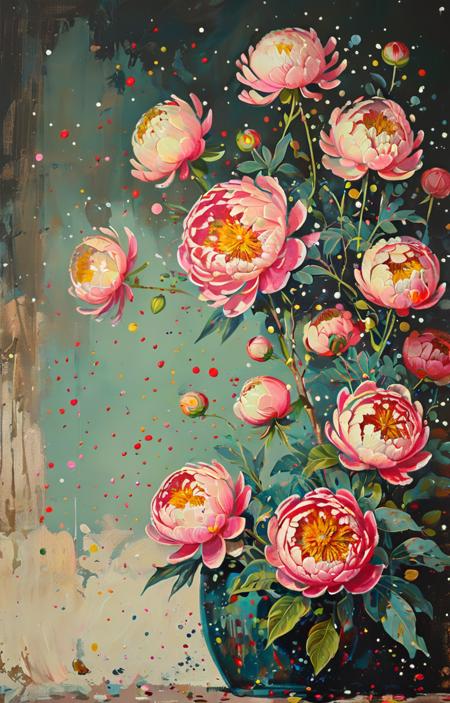 A painting style with colored dots - tangbohu [SDXL] 22