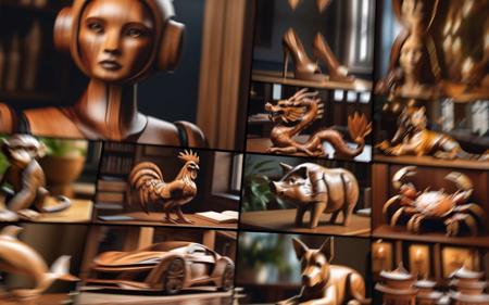 XL Realistic wood carving art style版本v1.0 (ID: 173474)