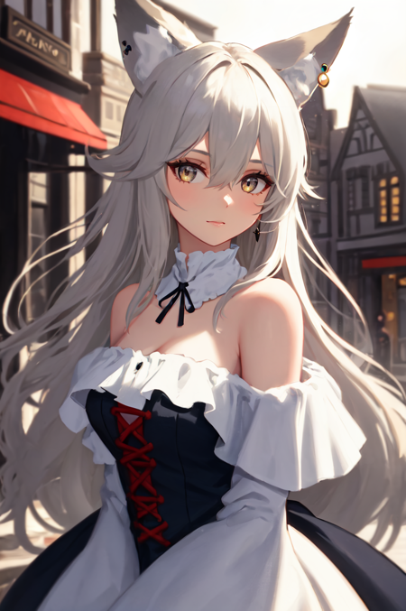Victorian Fox Girl Set (Textual Inversion)