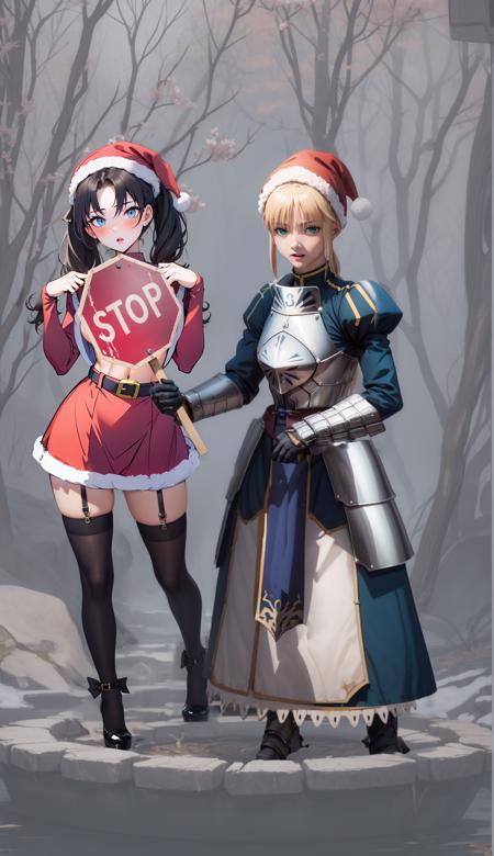 Holding a stop sign - yomama