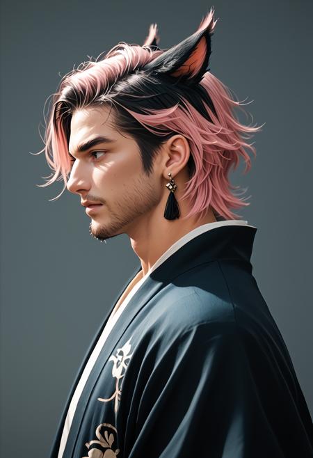 Miqo'te Embedding Set Female & Male Portraits Pony XL