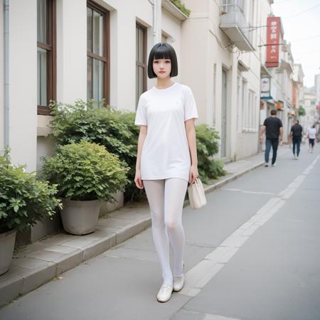 white pantyhose pony