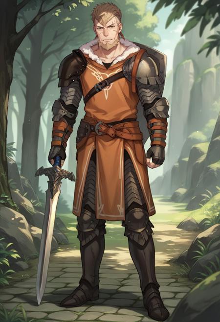 Jeralt Eisner (Fire Emblem: Three Houses) [Pony Diffusion]