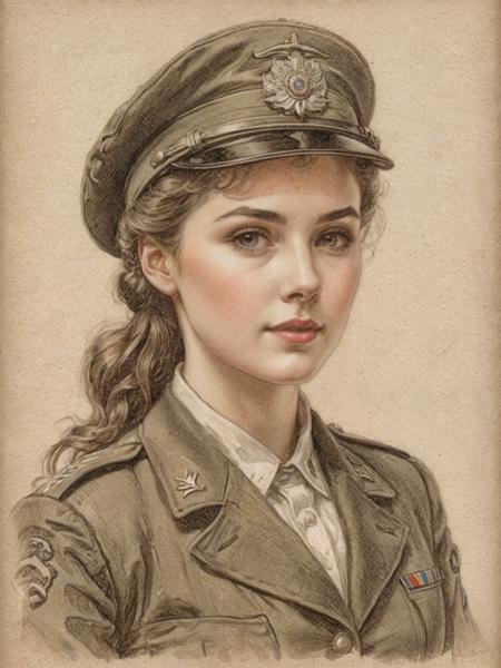 Vintage Drawing - CE - SDXL & Flux