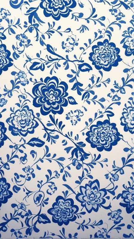 Gzhel and khokhloma pattern PDXL