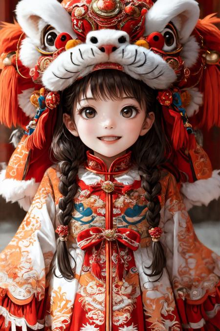 【新春快乐】醒狮-狮子帽 xuer lion head