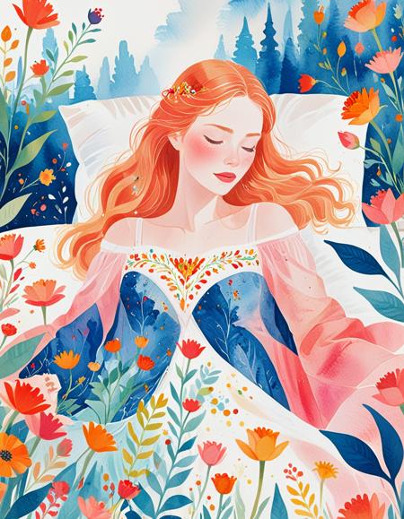 Watercolor Orange Blossom Style [XL+Pony]
