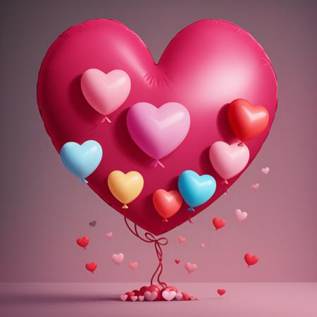 Heart Balloons (Valentine's Day)