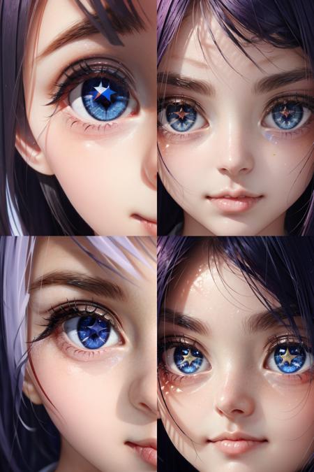 Star Shaped Pupils - Closeup