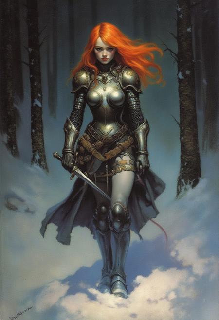 [FLUX] - Frank Frazetta Style Oil Painting