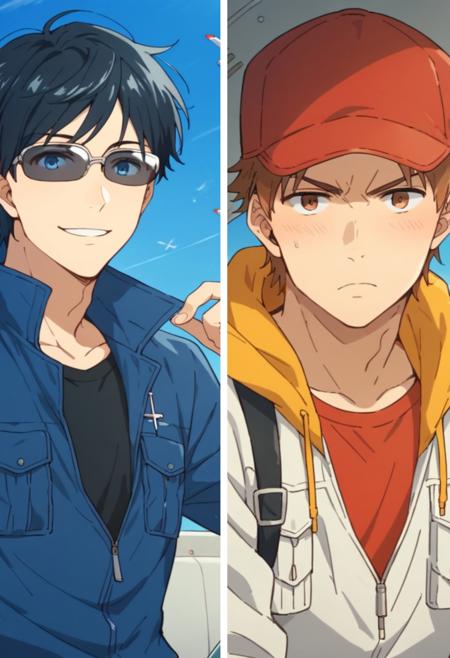 Blue Thermal Boys Dual Pack - Jun Kuramochi & Daisuke Sorachi (Pony XL)版本V1 (ID: 462242)