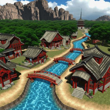Final Fantasy 7 Original Background Style