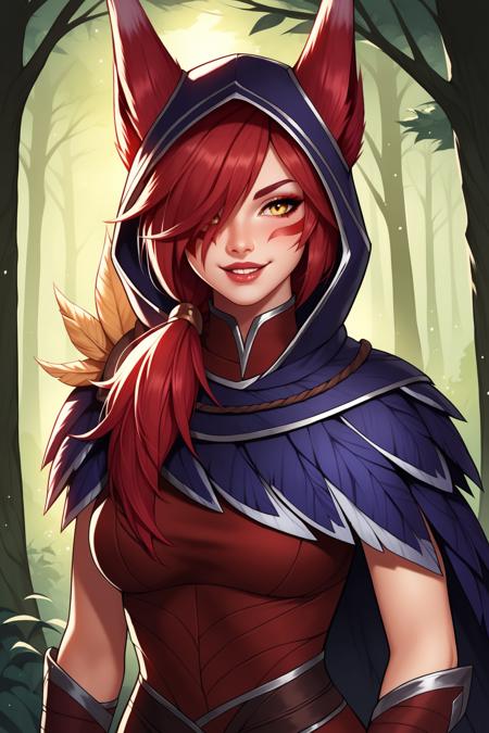Xayah (League of Legends) - Comission LoRA PonyXL [NSFW Support]版本vPonyXL (ID: 523389)