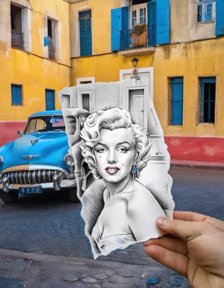 Pencil vs. Camera - Ben Heine Style - SDXL 1.0