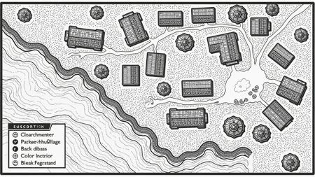 Envy Flux Fantasy Town Map 01 - Town and village maps for D&D and other RPGs