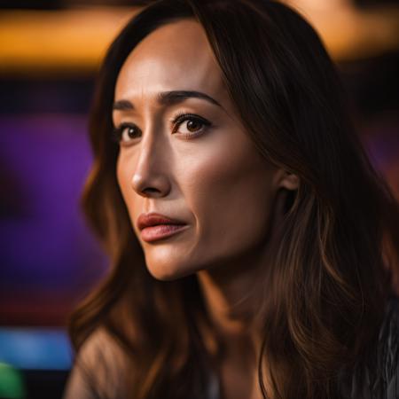 maggie Q realistic sdxl1.0 base model trained lora