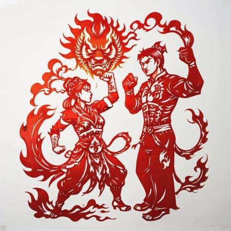 Chinese paper-cutting Style | SDXL
