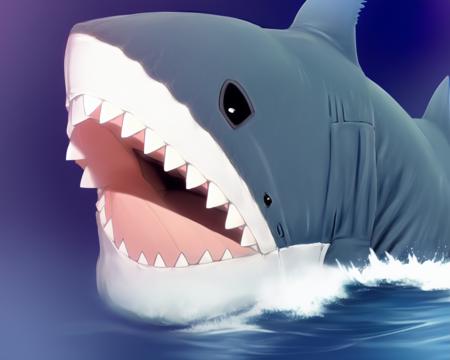fluffy shark cushion