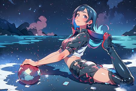 Genjitsu no Yohane: Sunshine in the Mirror - endcard art style