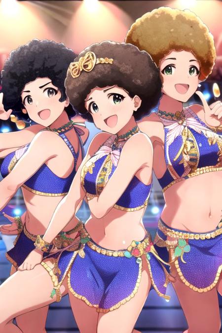 Afro Hair with Anime-Like Style