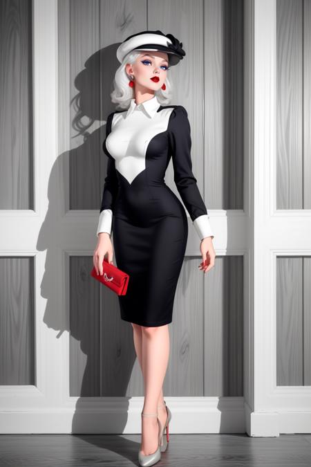 Monochrome Color Block Pencil Dress