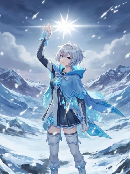 【Cartoon Character Art】Genshin Impact Style Character Poster - Flux