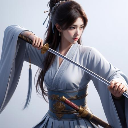 Chinese female swordsman